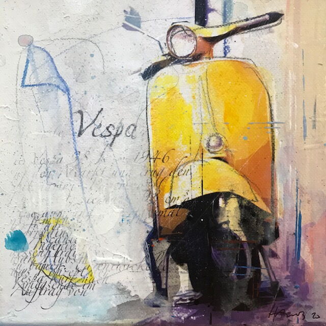 Die exklusive Vespa-Edition von Markus Haub in der Galerie Bohn Lörrach