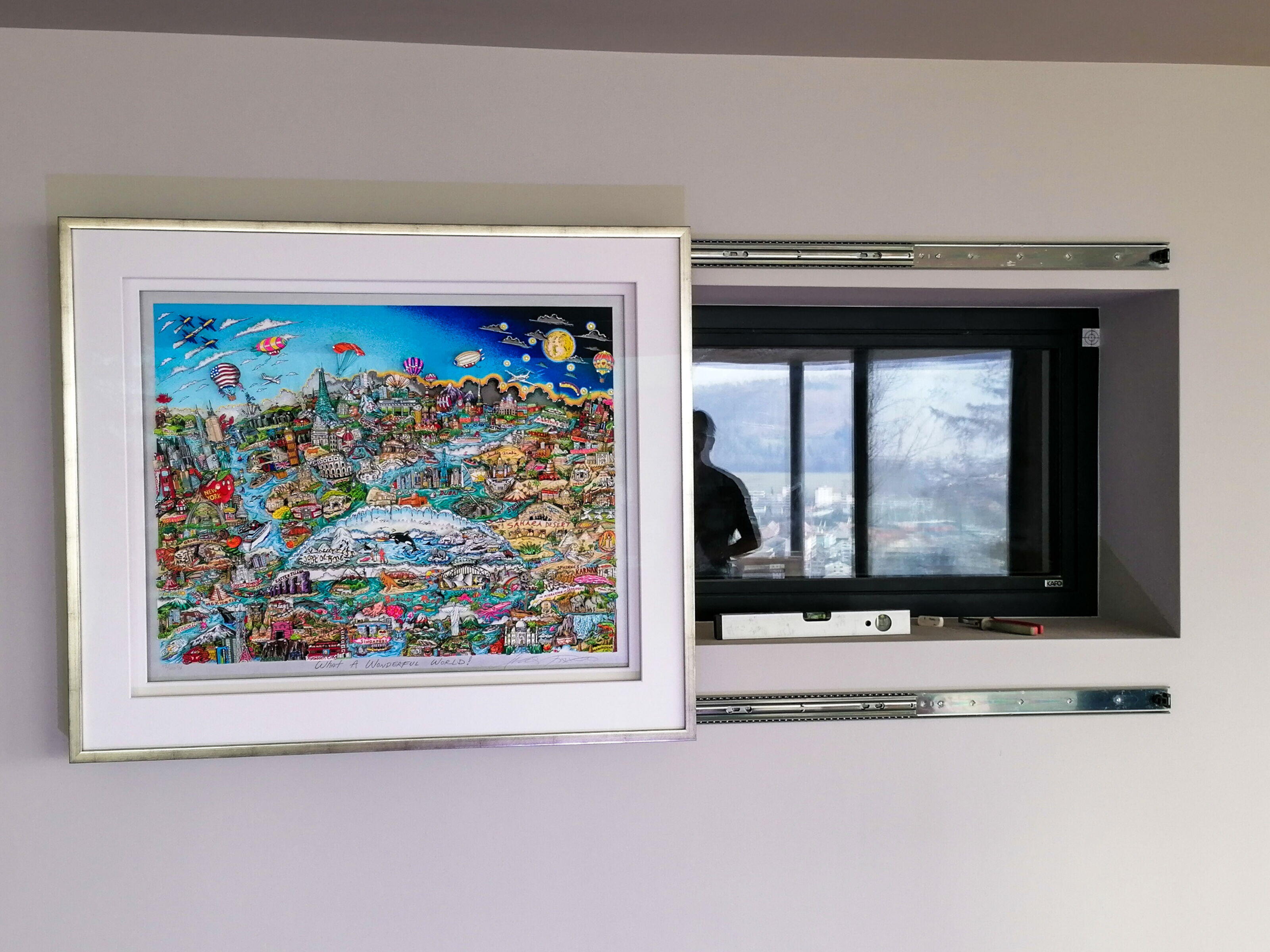 Kundenprojekt: Flexible Bildaufhängung mit Schienensystem