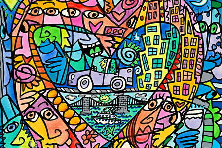 MY HEART LIVES IN MY BIG APPLE (Pigmentdruck auf LW)