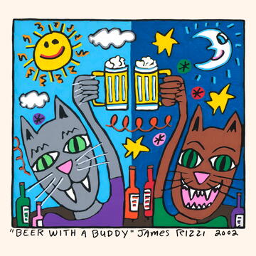 BEER WITH A BUDDY (Pigmentdruck auf LW)